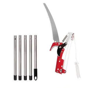 5-Piece Assembly Structure Kit, High Branch Saw, Tree Pruning Tool, Fruit Picking Tool, Single Piece Packaging, Essential Gardening Gear