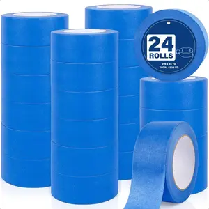 Blue Painters Tape 2 Inch Wide,55 Yards Multi-Surface Residue Free Masking Tape for Walls Painting,Packing,Labeling,DIY Crafts