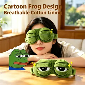 1pcs Cartoon Funny Sad Frog Hairband, Korean Super Cute Frog Eye Mask Headband, Student Accessory, Face Washing Headband