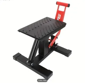 JFG RACING Dirt Bike Stand Motorcycle Adjustable Lift Table Height Lifting Stand Fit For Pit Bike Off Road Motocross