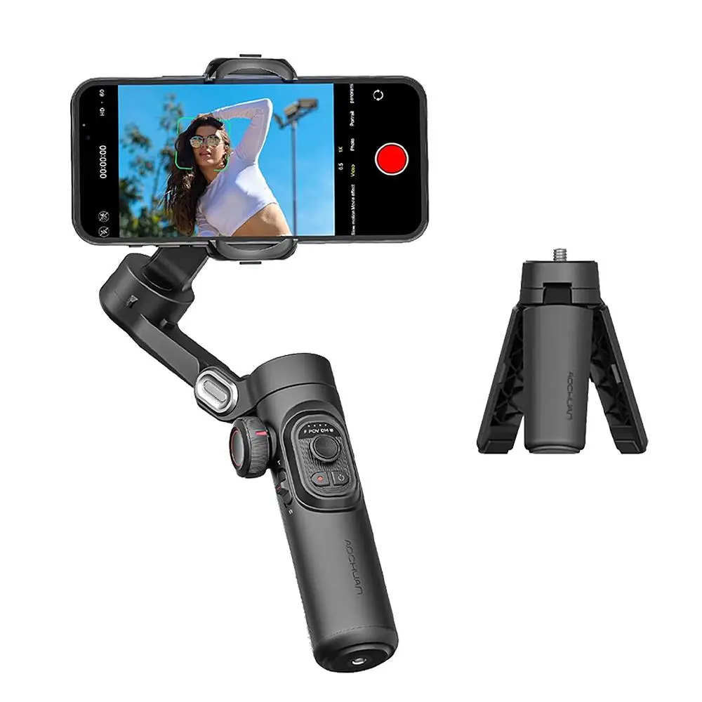 Handheld 3 Axis Anti-shake Shooting Stand (1 Count), Rotating Automatic Face Tracking Stabilizer for Live Video, Phone Accessories, Content Creator To