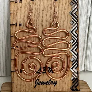 “Between Me & You” Wire Wrapped Earrings