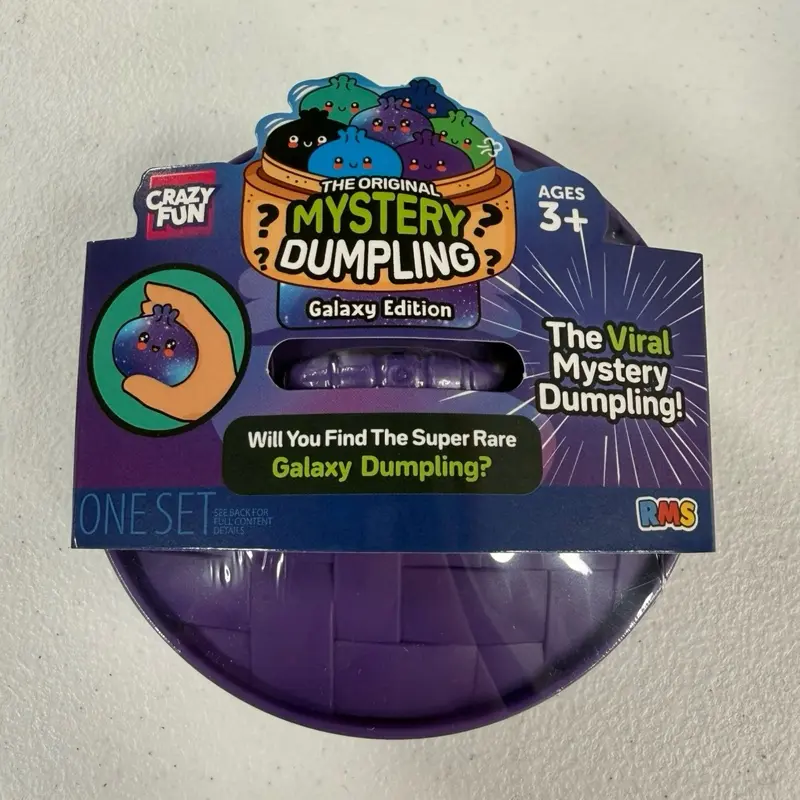 Crazy Fun RMS USA The Original Mystery Dumpling Galaxy Edition Squishy Toy Surprise Collectible Blind Pack Ages 3+ Sensory Squish Toy Galaxy Dumpling Mystery Figure Kids Toy Gift 9254118 (Live auction)