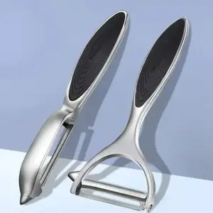 Stainless Steel Vegetable and Fruit Peeler Veggie Peeler Set, Non-Slip Handle, Sharp Blades, Safe Food Contact, Kitchen Gadget, 2 Pieces
