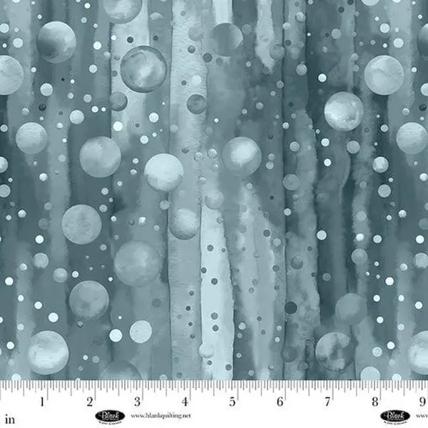 Fabric Blank Quilting Slate Bubble Pops 108" Wide Back by the Quarter Yard 4418-96