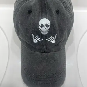 Mini & Me Skull Cap Personalized with Unique Skull and Hand Design for Customization
