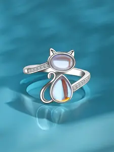 1 PC Elegant Cubic Zirconia Ring For Women For Wedding Engagement Anniversary Party Jewelry Valentine's Day Gift