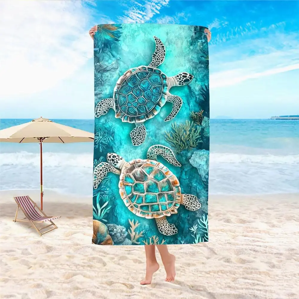 1pc Extra Large Quick Dry Sand Free Lightweight Microfiber Beach Towel | Polyester, Contemporary Style, 240 g/m², Ideal for Travel, Outdoor, Swim, Pool, Yoga, Surf, Camping, Hiking, Gym, Gift, Holiday