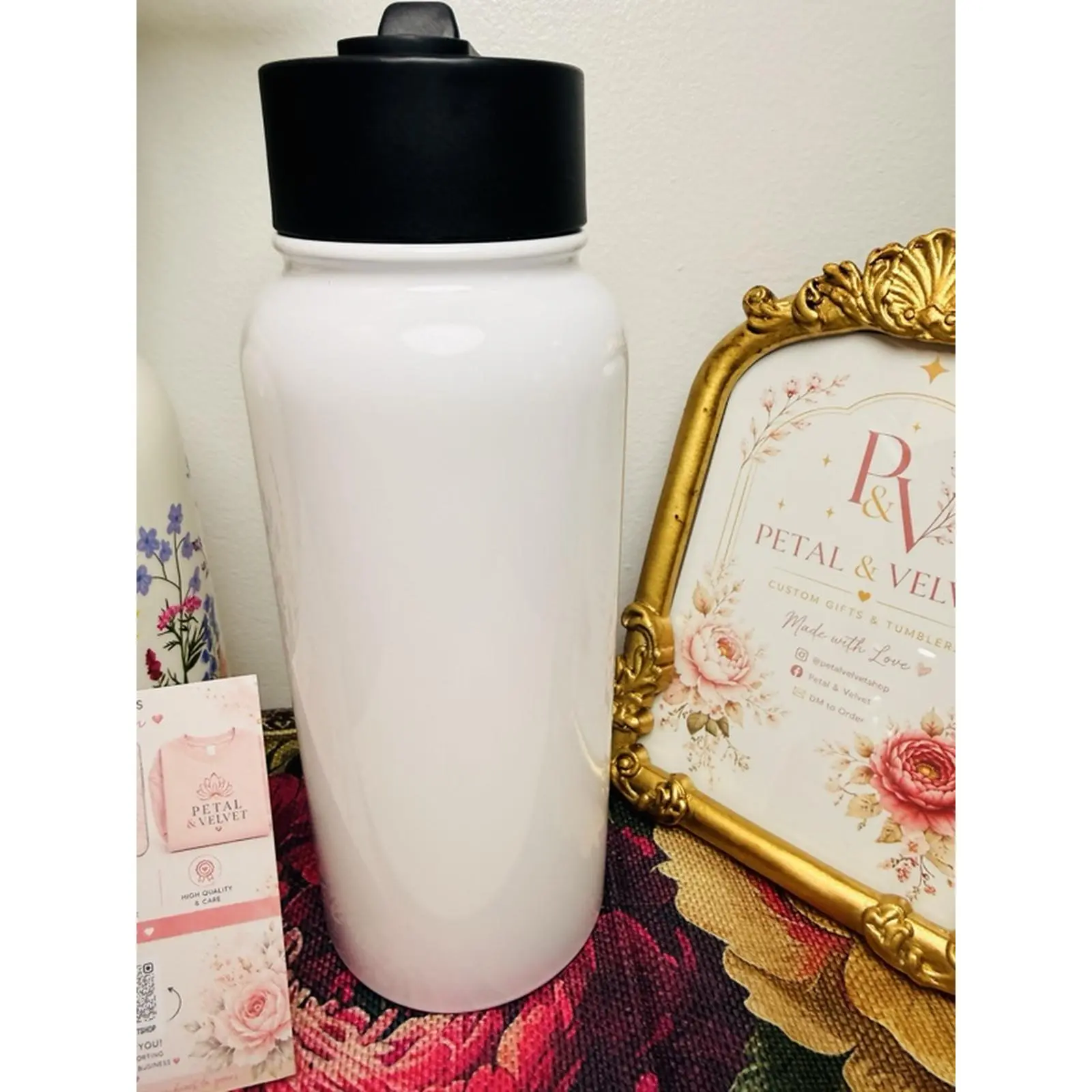 32 oz Sublimation Tumbler with Lid and Reusable Straw - Personalized Design for Special Occasions - Vibrant Colors, Long-Lasting Finish, Keeps Drinks Hot or Cold