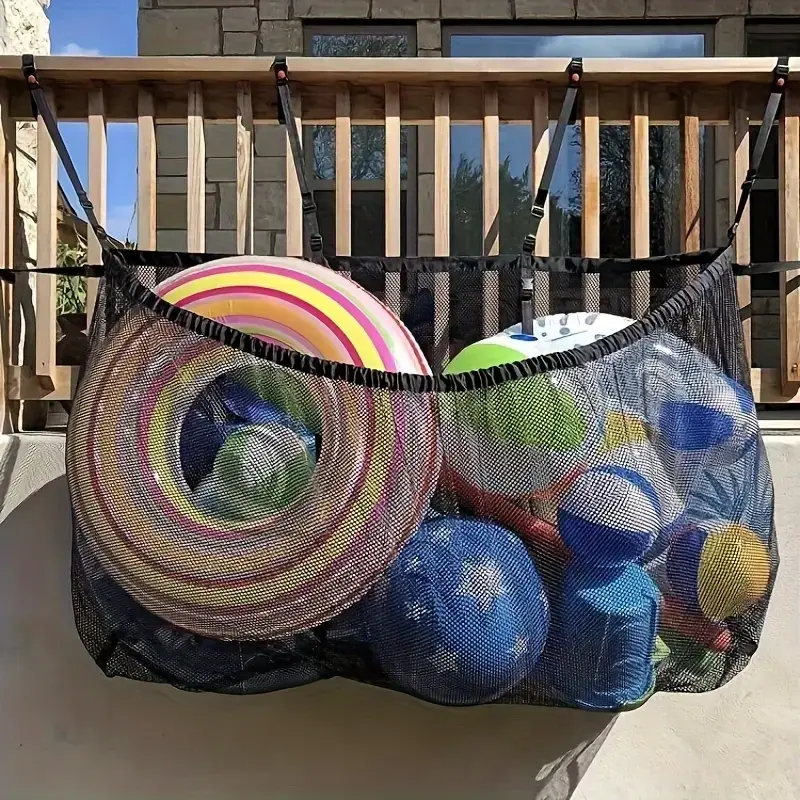 Unisex Large-Capacity Lightweight Mesh Net Bag for Pool Float Storage, Portable Organiser for Swim Rings, Occasion-Fit Pool Accessory for Outdoor Summer Home & Party Supplies