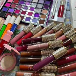 Choose Yourself Chose Live Or Makeup Bundle 10 Pieces Set Face Makeup Sets with Cosmetic Products US Edition Bronzer Eyebrow Gel Contour Eyeshadow Eyeliner Eyelash Glitter Gloss Foundation Flawless Powder Mascara Lipstick Setting Powder