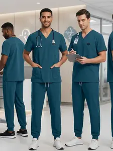 Men's Premium Scrub Uniform: Lightweight Fabric Perfect for Hospital and SPA Workdays