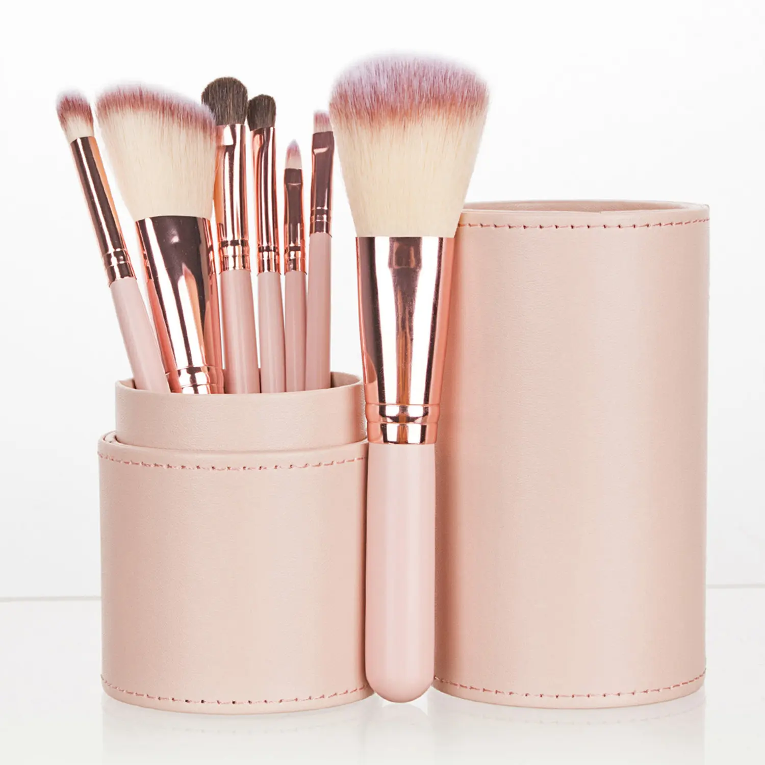 Compact Portable Makeup Brush Holder, Easy Neatly Storage Cosmetic Set, Professional Face Eye Beauty Tool, Essential Makeup Organizer, Mini Cosmetic Storage