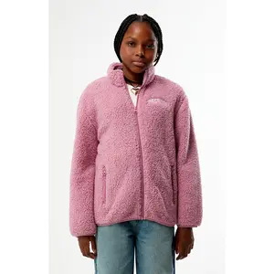 Pacsun Kids Pink Sherpa Jacket
