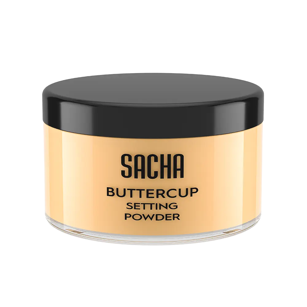 BUTTERCUP SETTING POWDER. No ashy flashback in selfies and photos. Flash-friendly loose face powder available in 3 shades. 1.75 oz