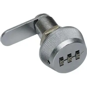 212 MAIN Combi-Cam CC7850M 0.88 In. Zinc Alloy Combination Lock - Adjustable Cams, Easy-Setup Security Lock for Motorcycle Accessories, Zinc Alloy Lock