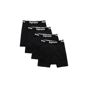 Supreme Hanes Boxer Briefs (4 Pack) Black