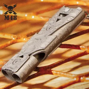 M48 Tactical Survival Whistle - Lightweight Aluminum Emergency Signal Tool