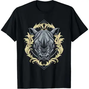 Creative Design  Animal Print Ethnic Rhino - Rhinoceros Zoo Animal Lover Zoologist Zoology T-Shirt