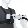 Adjustable Universal Head & Chest Strap Cellphone Mount - Mobile Phone Accessory for Hands-Free Filming, Vlogging Session, Outdoor Adventures, Fusion Sports Use,techvibes