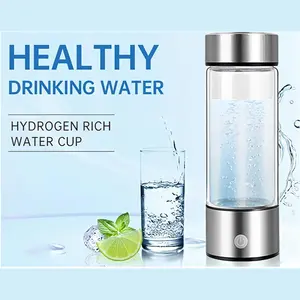 Portable Hydrogen Water Bottle - 420ml Water Generator With Advanced SPE PEM Technology - Ionizer for Home, Gym, Travel, and Gifting