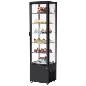 GARVEE Commercial Refrigerator - 10.52 cu.ft. Display Fridge with LED Light, Auto Defrost & Air-Cooling, Ideal for Home, Store, Gym, Office, Cafe - Available in Black and White.