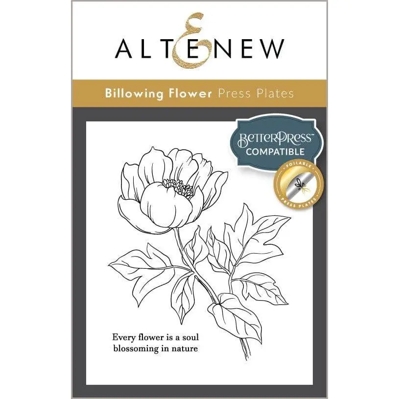 Billowing Flower Press Plates/Foil Plates