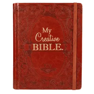 Saddle Tan Faux Leather Hardcover KJV My Creative Bible