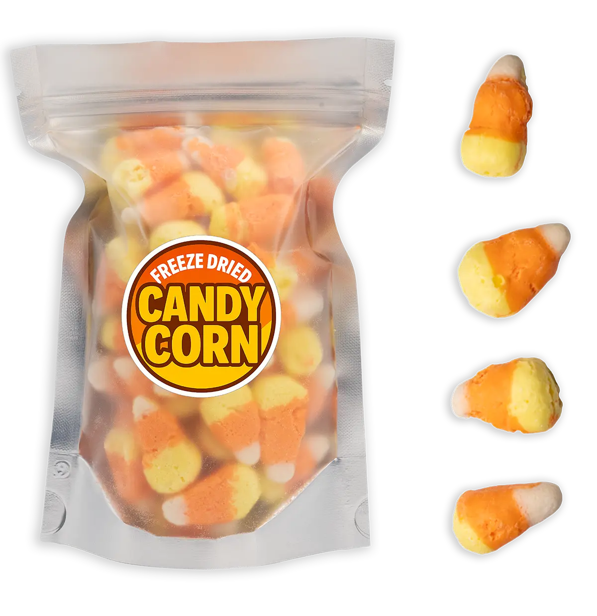 Freeze Dried Candy Corn - (Large Bag- 4oz) - Freeze Dried Candy - Ships Same Day! Freeze Dried Candy Corn - (Large Bag- 4oz) - Freeze Dried Candy - Ships Same Day!