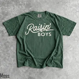 Comfort Colors Raising Boys Shirt, Trendy 90s Boy Mom Tee, Mom's Life Quotes Tee, Cool Mom Graphic Tee, Gift for Her, For Woman Gift For Women - SoftHype Apparel