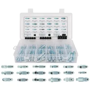 18 Types 90PCS Standard SAE & Metric Brake Caliper Screw, Brake Wheel Cylinder Screw Replace 30300 Brake Bleeder Screw Assortment, Bleeder Valve, Bleeding Screws, Bleed Kit