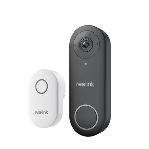 Reolink Video Doorbell WIFI Smart 2K+ Wired WIFI Video Doorbell with Chime, Doorbell WIFI Security Camera Night Easy Installation