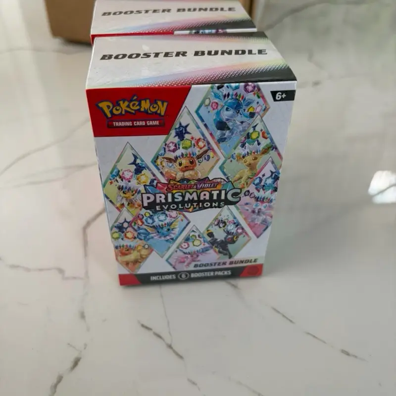 2x - Pokemon Prismatic Evolutions Booster Bundle 6 Packs Eevee SEALED