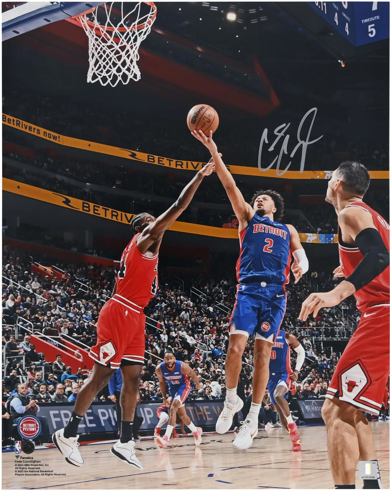 Cade Cunningham Detroit Pistons Autographed 16" x 20" From Start of Season Photograph - Fanatics Authentic Certified