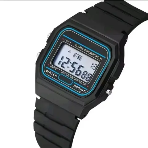F91W Classic Digital Waterproof Sport Watch Alarm Unisex Brand New with Alarm Chronograph and Water Resistance Features Waterproof Sports Wristwatch Sporty Digital Watch