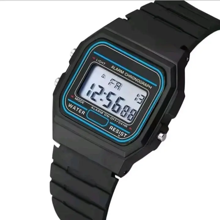 F91W Classic Digital Waterproof Sport Watch Alarm Unisex Brand New with Alarm Chronograph and Water Resistance Features Waterproof Sports Wristwatch Sporty Digital Watch