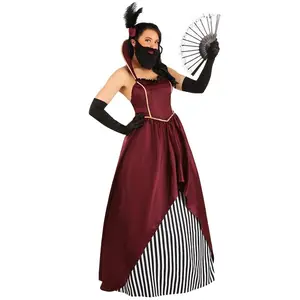 Women's Bearded Lady Circus Costume