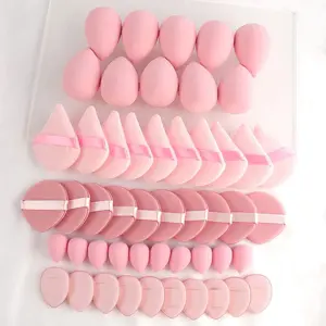 50Pcs Makeup Sponge Powder Puff Beauty Blender for Foundation Concealer Liquid Face Cosmetic Application Beauty Sponges