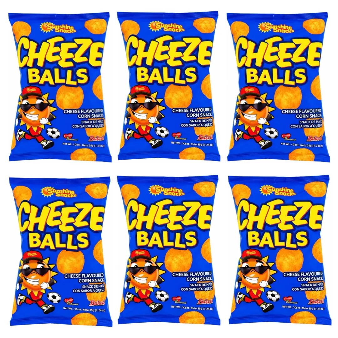 SUNSHINE SNACKS CHEEZE BALLS 1.24OZ (PACK OF 6)