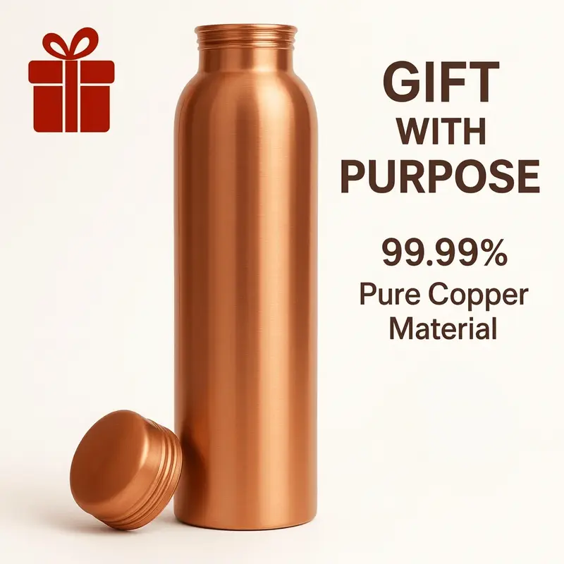 32oz pure copper water bottle, copper tumbler/copper cups for hydration# stay hydrated# stayfit Engraved Wide Mouth