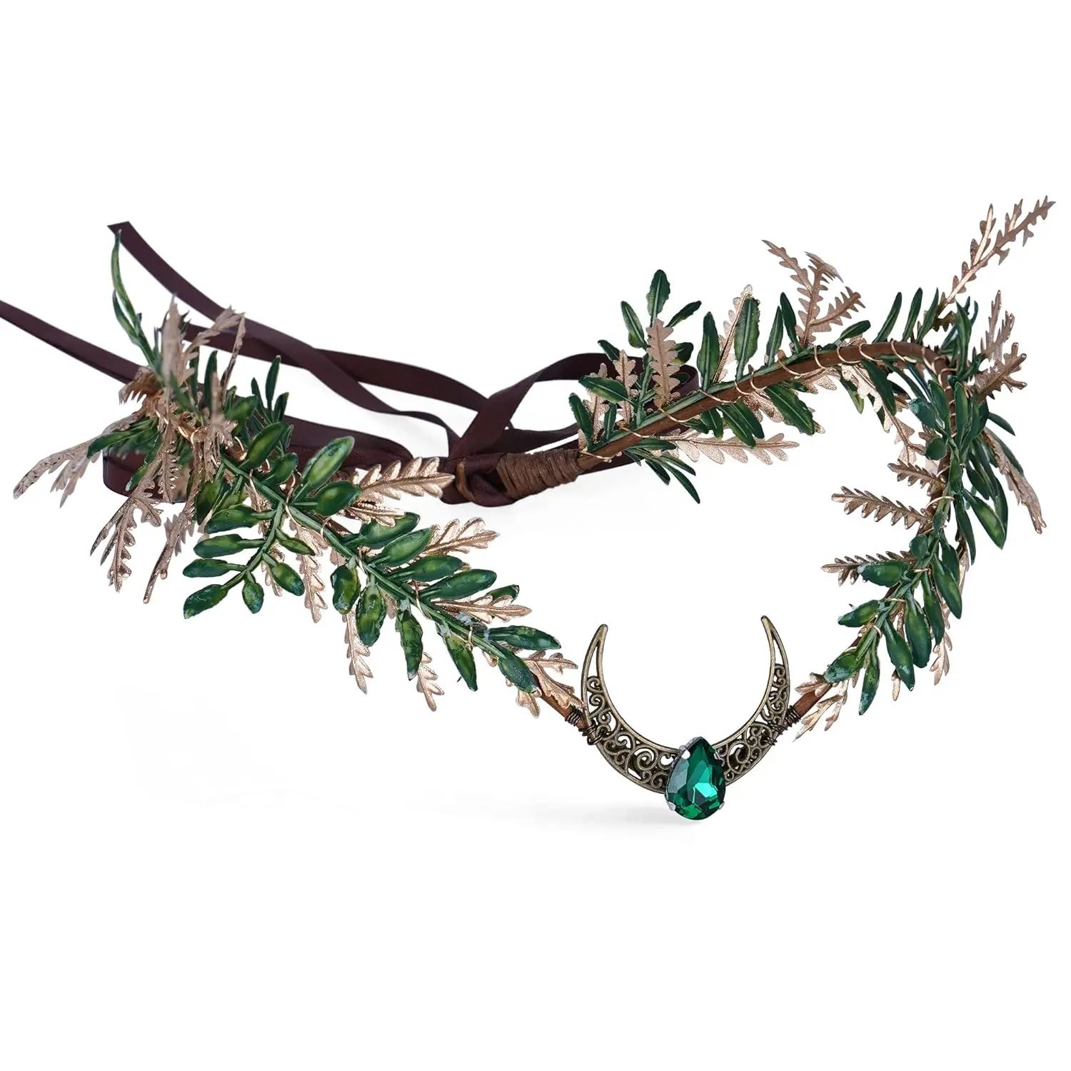 Moon Flower Fairy Crown - Renfaire Woodland Crown Floral  display picture 2
