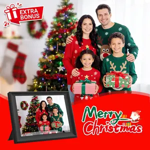 Digital Photo Frame WiFi, 10.1 Inch Digital Picture Frame with 1280x800 IPS HD Touchscreen, SD Card/USB Drive Auto-Rotate Wall Mountable Easy Share Photos/Videos via Free App from Anywhere Best Gift