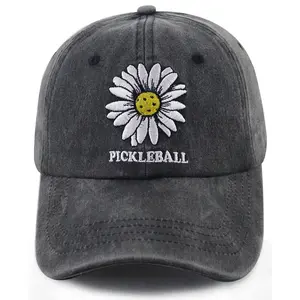 Pickleball Gifts for Women, Cute Daisy Pickleball Hat for Mom Mama, Pickle Ball Baseball Cap, Christmas Retirement Birthday Gift for Pickleball Lovers