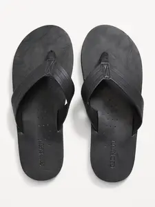 Old Navy Men's Faux-Leather Flip-Flop Sandals for Men