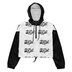 AnARTchy Badge cropped windbreaker