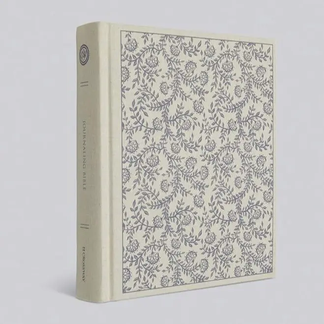 ESV Journaling Bible - Hardcover Cloth-over-Board Book with Floral Design, Durability, Aesthetic Elegance for Daily Reading (Religion & Philosophy, Humanities Category)