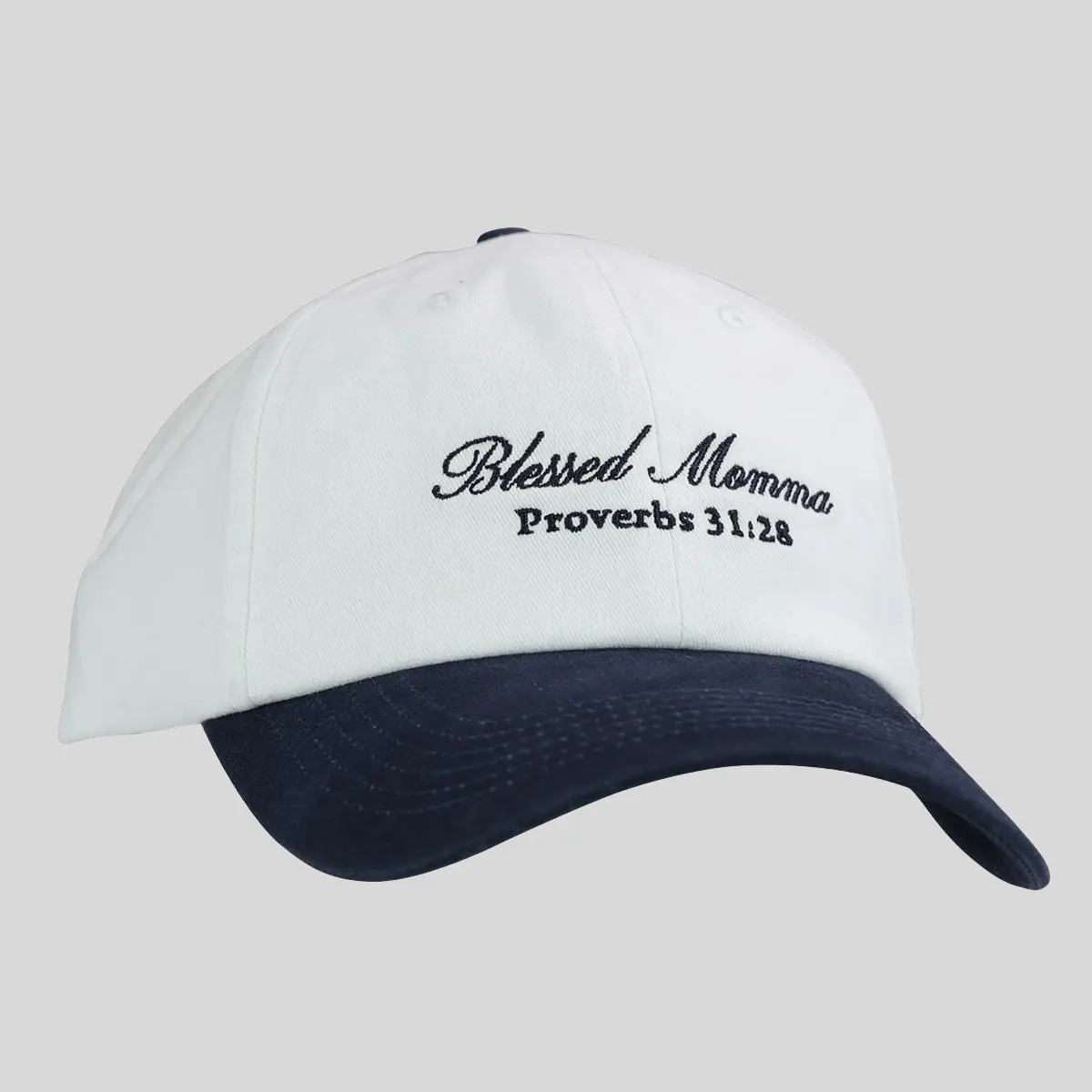 Kerusso Women's Chic Cotton Baseball Cap - Christian Faith Gift for Moms, Adjustable, Casual, Embroidered Blessed Motif, Coordinated Button & Bill, Female, One Size Fits Most, Do Not Wash