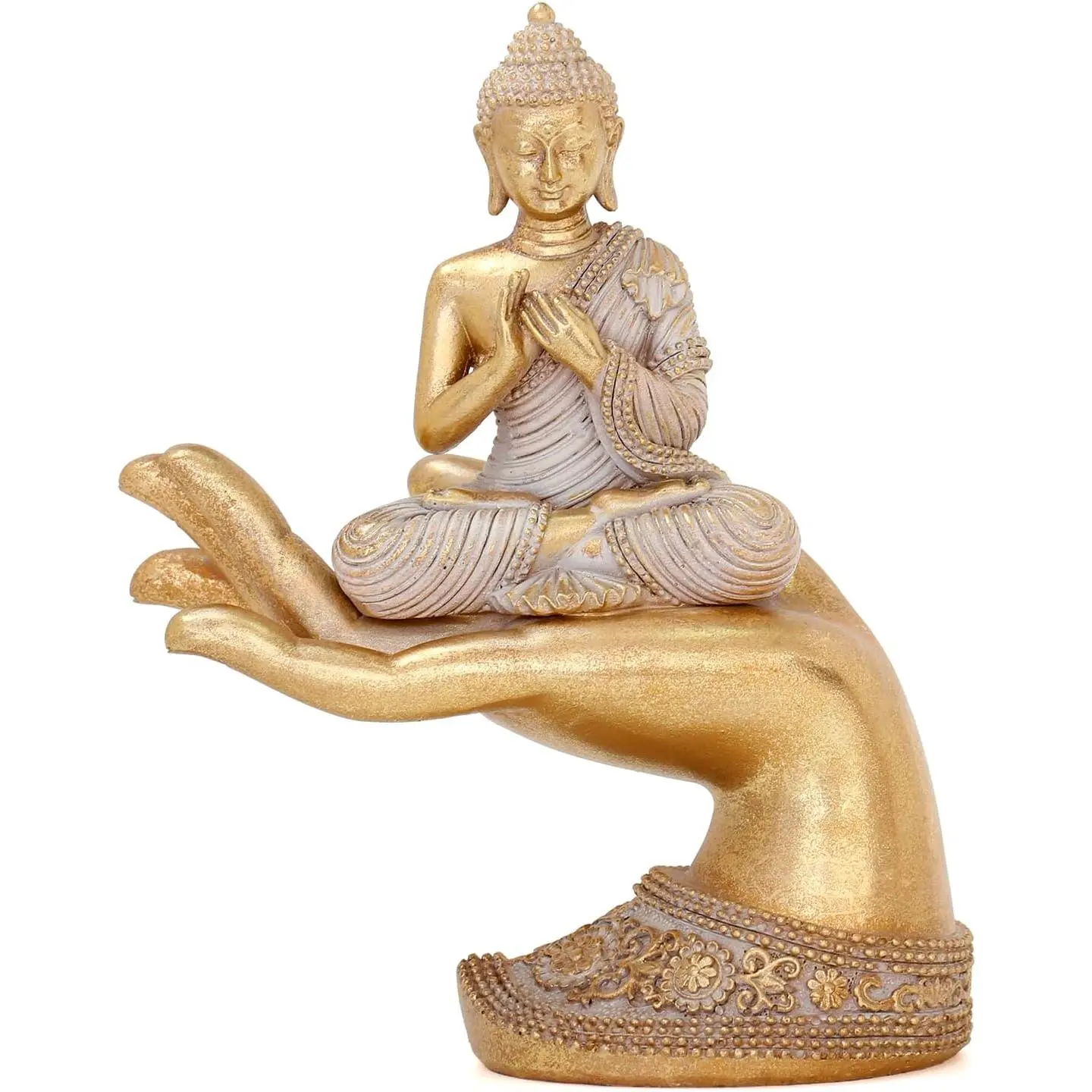 Buddha Statue for  Decor  8.7"- Buddha Statues for Zen Decor - Buddha Statue Large for -Buddha Decor for Living Room-Buda-Indoor Buddha  for Relaxation, Meditation or Shrine