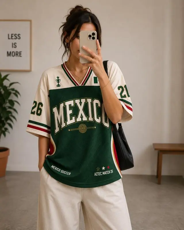 Custom Mexico Soccer Jersey Shirt, Personalized Name & Number Retro Football Jersey, Mexico Fan Apparel, Unisex Game Day Jersey, Custom Request