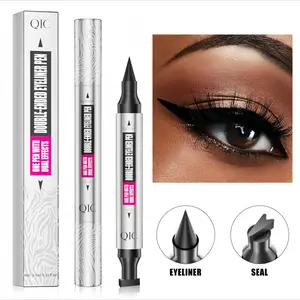 2-in-1 Stamp Eyeliner Easy-to-Use Dual-Ended Long-Lasting Black Tint for Simple Daily Eye Makeup
